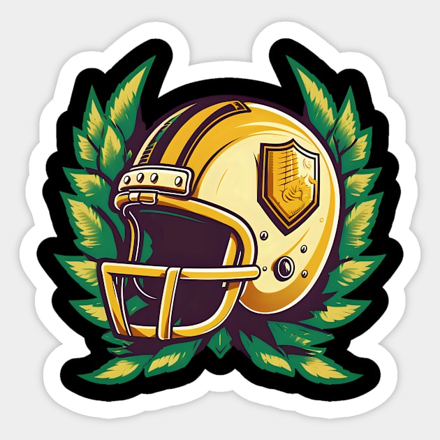 Football Lover Shirt | Football Helmet Emblem Sticker by Gawkclothing